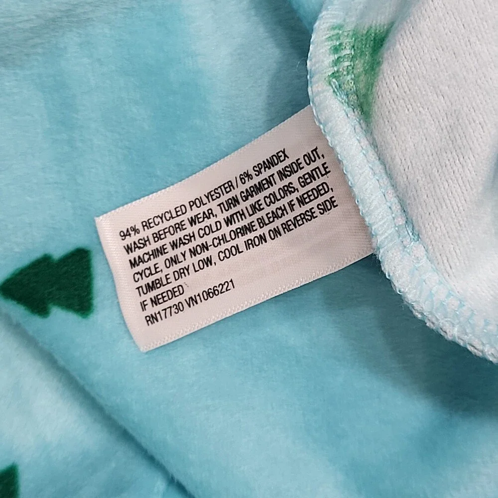 Cat & Jack Kids Boys Girls Pajama Set Size 14 Aqua Blue Top Pants Sleepwear